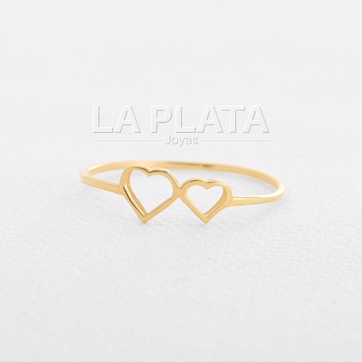 [AN534] ANILLO DOBLE CORAZON 