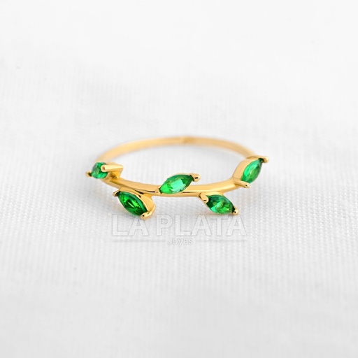 ANILLO HOJAS DE AMOR 