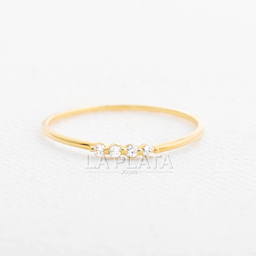 [AN549] ANILLO CURVO CIRCONADO 
