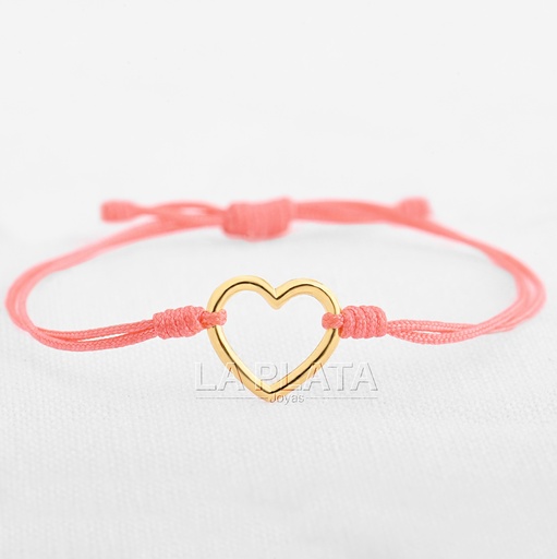 [PH473] PULSERA CORAZON  LISO SIX