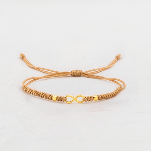 PULSERA HILO CON INFINITO Y BALINES