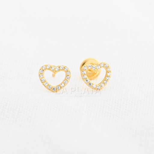 [TP470] TOPOS CORAZÓN CIRCONADO