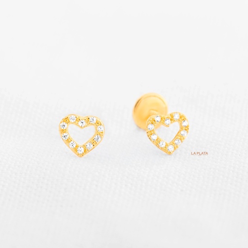 [TP472] TOPOS CORAZÓN CIRCONADO PQ