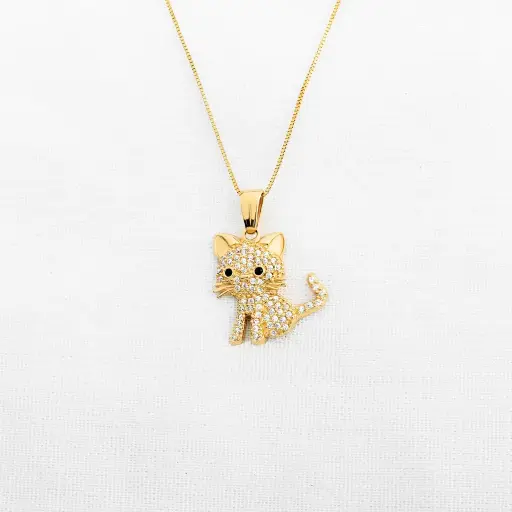 [DN904] DIJE GATITA CIRCONADA