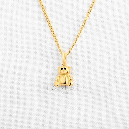 [DN951] DIJE OSO COLLAR DE CIRCULO