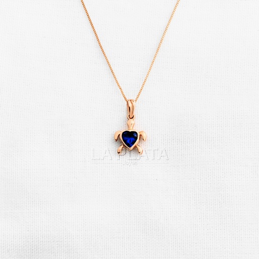 [DN1035] DIJE TORTUGA CIRCONADA ORO ROSA