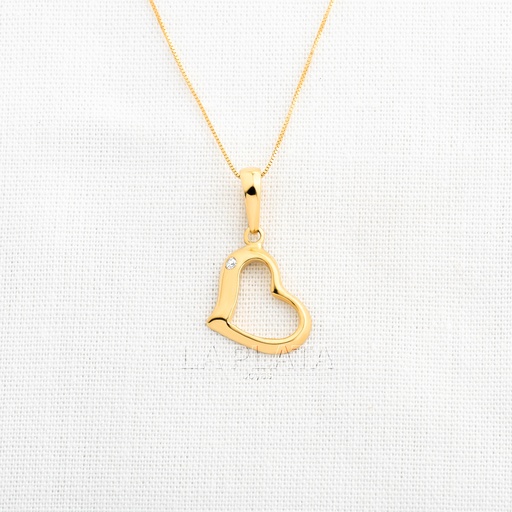 [DN1040] DIJE CORAZON CURVO CON CIRCON