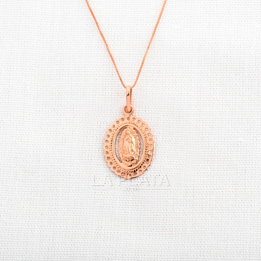 [DN714] DIJE VIRGEN DE GUADALUPE ORO ROSA