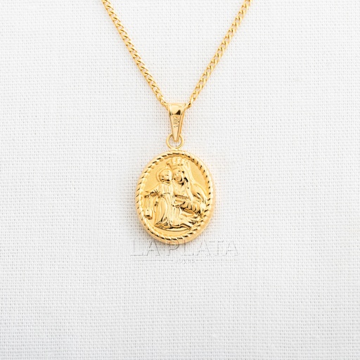 [DN865] DIJE VIRGEN DEL CARMEN RANURADA