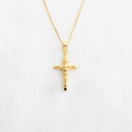 DIJE CRUZ CON SIMBOLO MACIZO