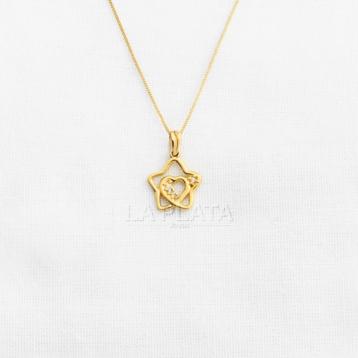 [DN1065] DIJE ESTRELLA CON CORAZON