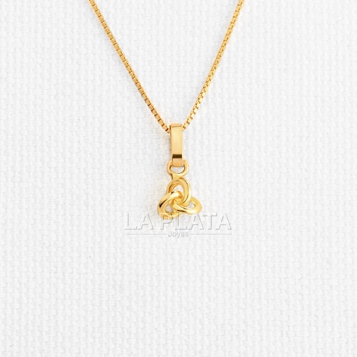 DIJE NUDOS ORO AMARILLO