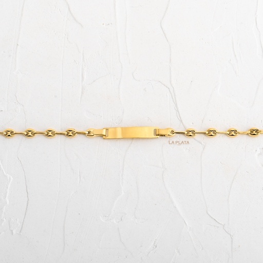 PULSERA BEBE NACIONAL ESLABON ORO AMARILLO