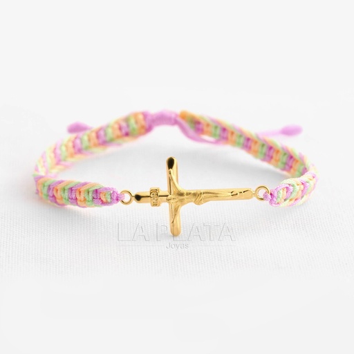 PULSERA CRUZ CRISTO EN ELLA