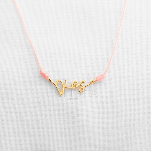 [PH911] PULSERA/DIJE DIOS CURSIVA