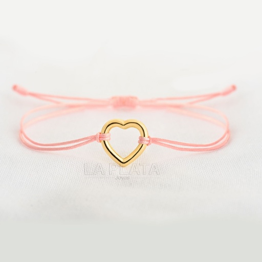 [PH708] PULSERA CORAZON SILUETA ANCHA