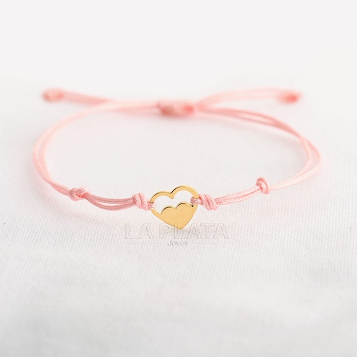 [PH817] PULSERA CORAZON MEDIA SILUETA