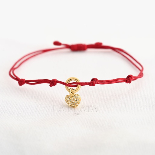 [PH886] PULSERA CORAZON COLGADO