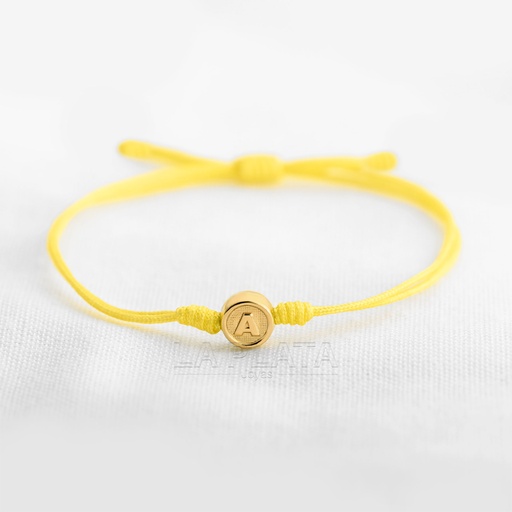 PULSERAS DE LETRAS REDONDAS