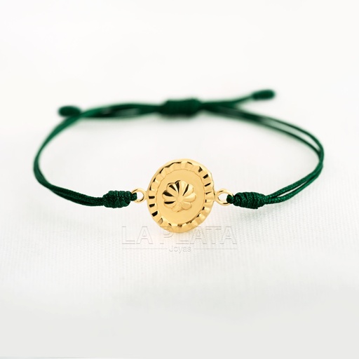[PH942] PULSERA FLOR CON RELIEVE