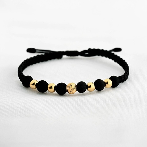 [PH946] PULSERA ESFERA LISAS Y DIAMANTADAS
