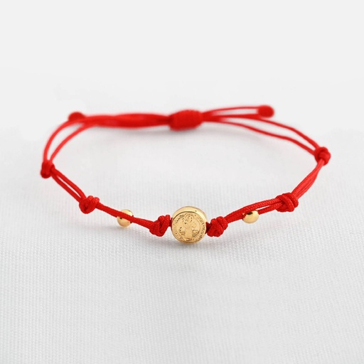 [PH948] PULSERA SAN BENITO Y DOS ESFERAS