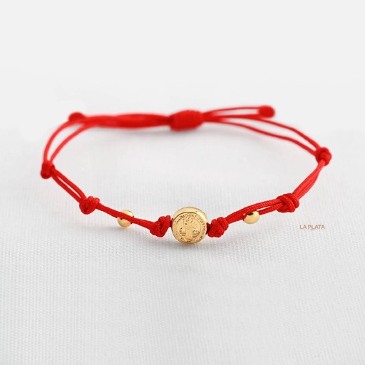[PH948] PULSERA SAN BENITO Y DOS ESFERAS
