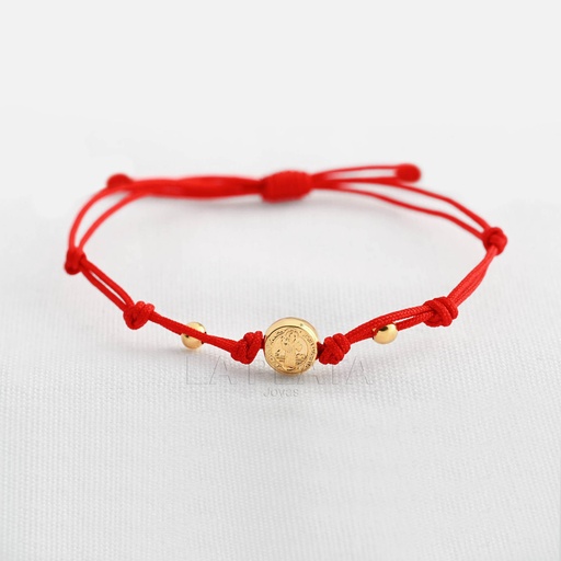 [PH948] PULSERA SAN BENITO Y DOS ESFERAS