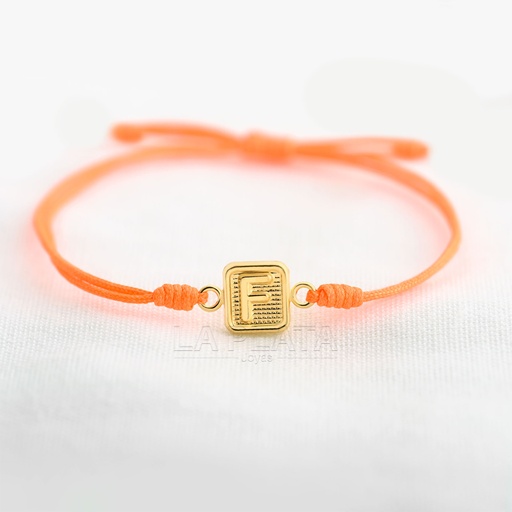 PULSERA LETRA CUADRADA