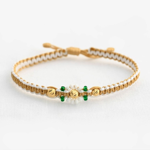 [PH955] PULSERA FLOR DIAMANTADA