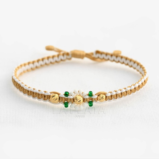 [PH955] PULSERA FLOR DIAMANTADA