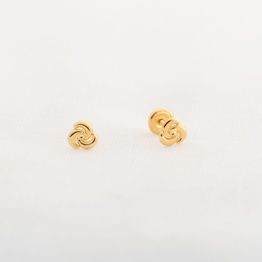 [TP544] TOPOS NUDO RANURADO ORO AMARILLO
