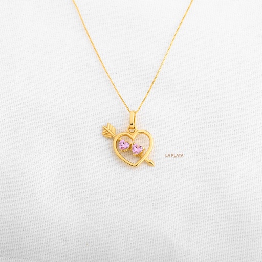 DIJE CORAZON FLECHADO