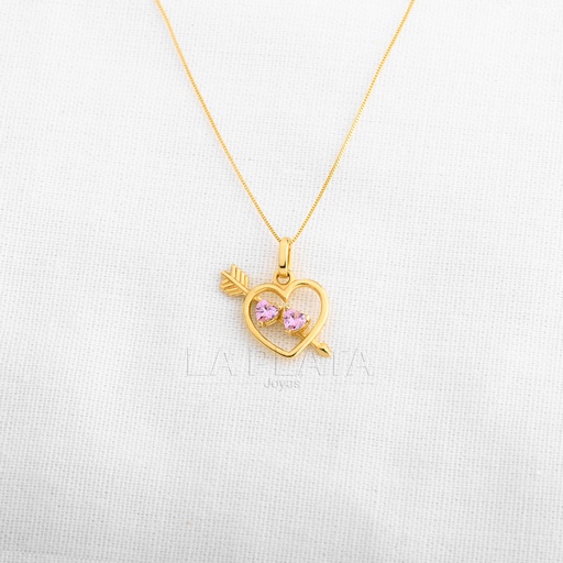 [DN1184] DIJE CORAZON FLECHADO