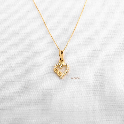 [DN1193] DIJE CORAZON CON INFINITO