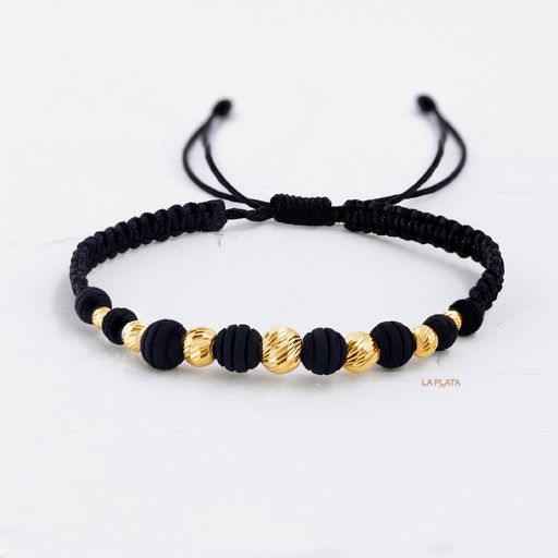 [PH974] PULSERA CON ESFERAS DIAMANTADAS