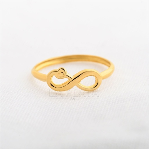 ANILLO INFINITO CON CORAZON