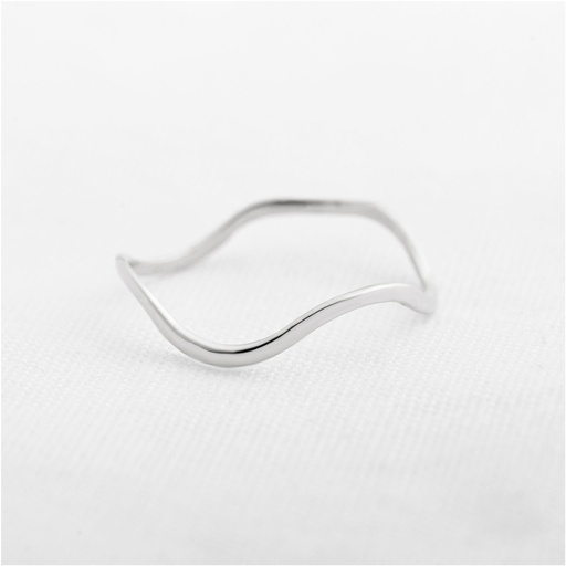 ANILLO OLAS LISAS BLANCO
