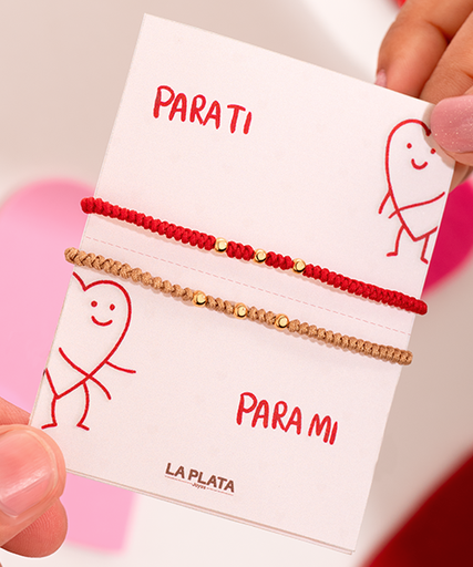 [TEND07] PULSERA PARA TI Y PARA MI 3 BALINES X2