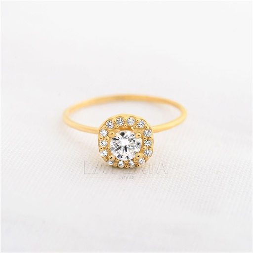 ANILLO CIRCON REFLEJO DE CRISTAL
