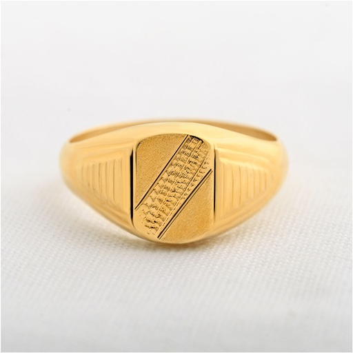 [AN1034] ANILLO HOMBRE MATEADO RAYA EN EL MEDIO