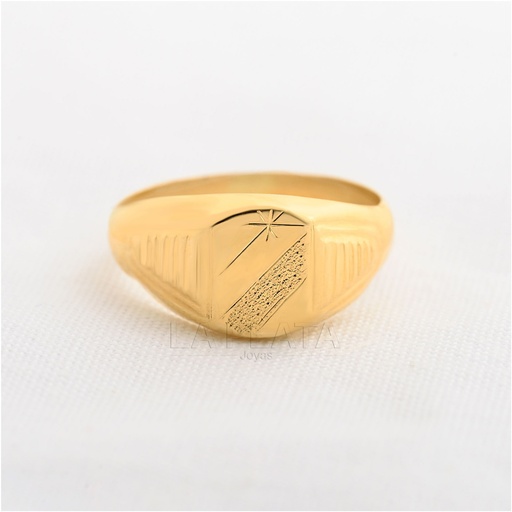 [AN1037] ANILLO HOMBRE UNA LINEA UNA ESTRELLA