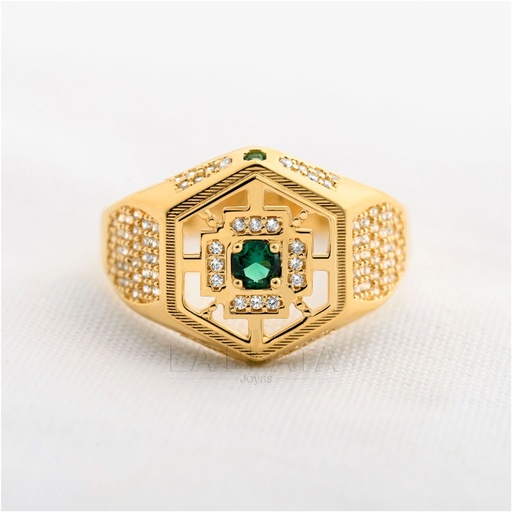 [AN1044] ANILLO HOMBRE RED HEXAGONAL