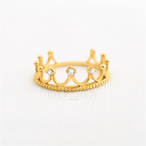 [AN659] ANILLO 15 CORONA TRES DESEOS