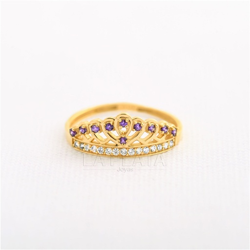 [AN839] ANILLO 15 LUZ DE VIOLETAS