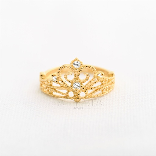 [AN766] ANILLO 15 CORONA DE AMOR