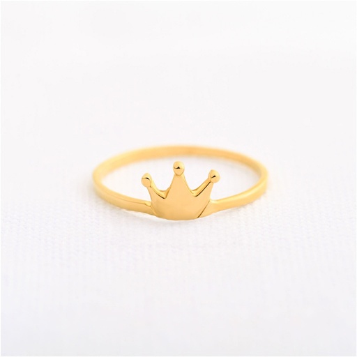 [AN1059] ANILLO 15 CORONA DORADA