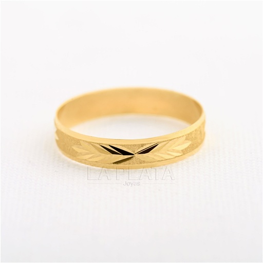 ARGOLLA DE MATRIMONIO LISO DE ESPIGAS