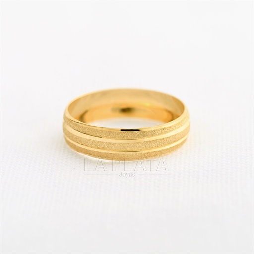 ARGOLLLA DE MATRIMONIOS GRABADO MATEADO