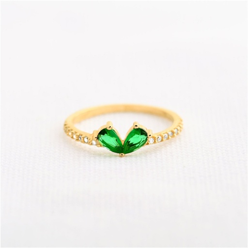 ANILLO CORAZÓN DE CIRCONES